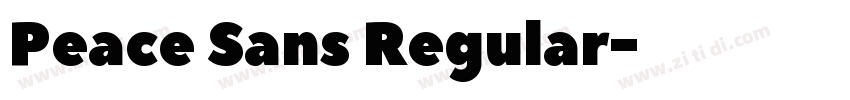 Peace Sans Regular字体转换